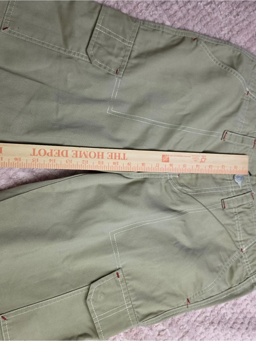 True Religion Men's Khaki Cargo Pants- Size 29